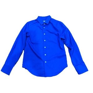 Black N Bianco Born To Trend Boys Blue Button Down Shirt Size 8